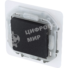 Переключатель IP44 10AX 250 В антрацит