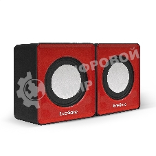 Акустическая система 2.0 ExeGate EX289920RUS Disco 140 Red (питание USB, 2х3Вт (6Вт RMS), 100-20000Гц, красный)