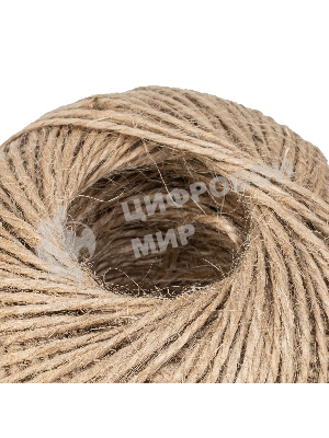 Шпагат джутовый Сибртех 1,5 мм, L 100 м, 2-ниточный,