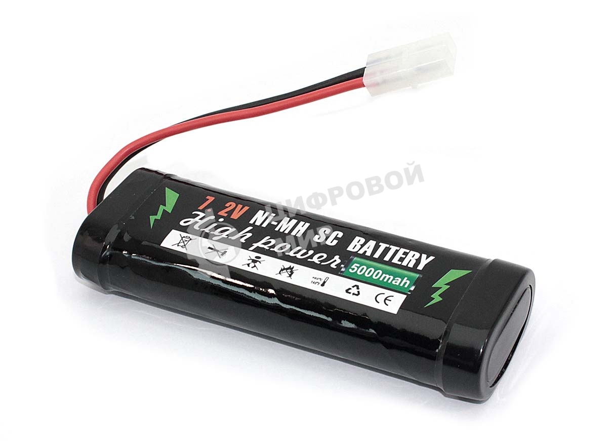 Аккумулятор Ni-Mh 7.2V 5000 mAh AA 134.5*41*25 разъем KET-2P