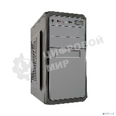 Компьютерный корпус ExeGate EX284023RUS Minitower BA-202 Black, mATX, AA500, 80мм, 2*USB, Audio