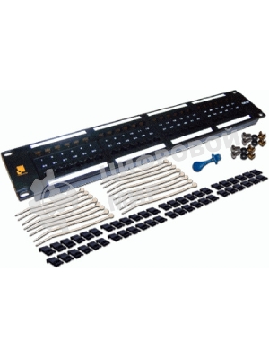 Патч-панель LANMASTER 48 портов, UTP, кат.6, 2U