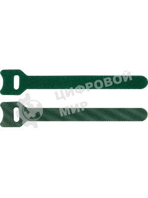 Хомут-липучка Lanmaster LAN-VCM180-GN 180x12мм (упак:20шт) нейлон/полиэтилен внутри помещений зеленый