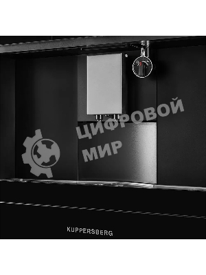 Автоматическая кофемашина Kuppersberg KCM 182 Black коллекция High-Tech,управление сенсорное,максимальное давление 20 бар,емкость для воды 1.8л, есть капучинатор,приготовление кофе автоматическое, материал панели стекло, черный