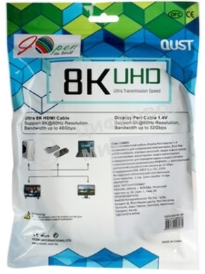 Кабель соединительный DisplayPort v1.4, 2m, iOpen ACG630-2.0