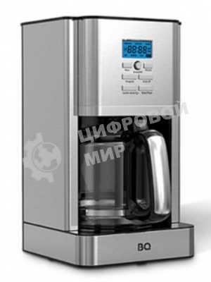 Кофеварка капельная BQ CM1004 серебристый/черный, исп. кофе - молотый, 1.8 л, 1000 Вт.