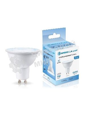 Лампа светодиодная Ambrella light 190716 LED MR16 7W IC GU10 6400K 175-265V 38°