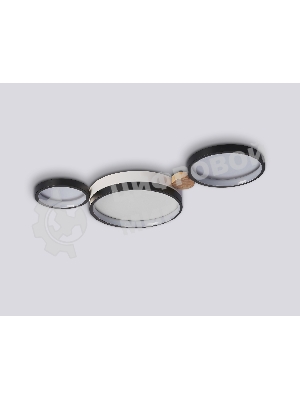 Светильник Ambrella light FL4814/3 BK/WH черный/белый 3000K-6400K 45W 620*290*55 (ПДУ ИК)