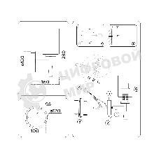 Настенный светильник Ambrella light LH56265 BS/FR латунь/белый матовый E27 max 60W 160*120*280