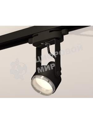 Светильник Ambrella light XT6602021 PBK/PSL черный полированный/серебро полированное MR16 GU10 (C6602, N6122)
