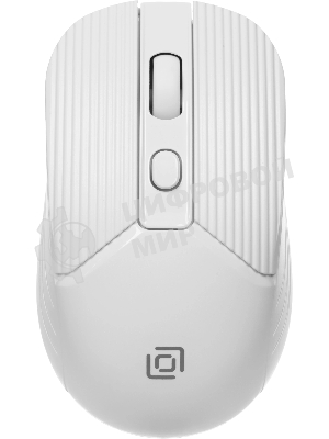 Мышь беспроводная Oklick 509MW белый, 1600 dpi, радиоканал, USB, кнопки - 4
