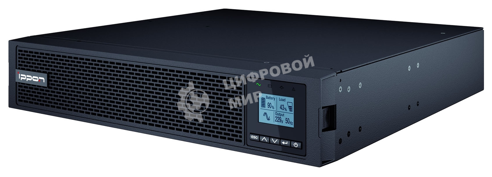 Источник бесперебойного питания Ippon Innova RT II 1500 1500Вт 1500ВА черный