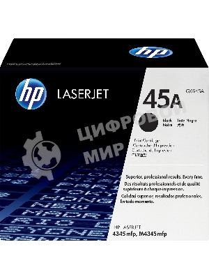 Картридж лазерный HP Q5945A черный для LJ 4345mfp 18 000 стр.