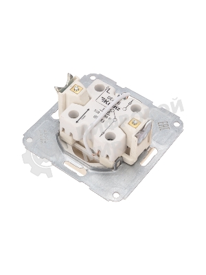 Переключатель Kranz DEA 1кл прох. (инд) с/у 10А мех. бежевый (1/10/120)