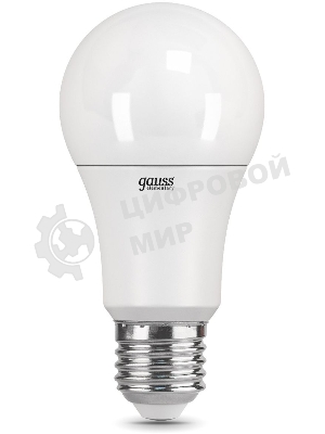 Лампа светодиодная Gauss Elementary 12Вт цок.:E27 груша 220B 3000K св.свеч.бел.теп. A60 (упак.:10шт)