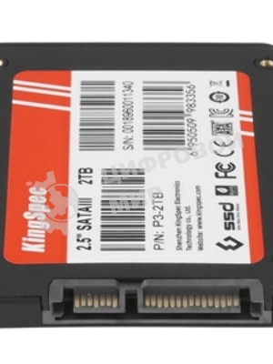 Накопитель SSD KingSpec P3-2Tb, 2048Gb, SATA, 2.5
