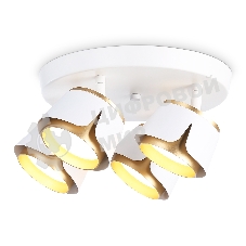 Светильник Ambrella light TN71241/4 WH/GD белый/золото GX53/4 D250*147