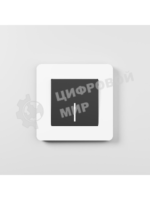 Рамка на 1 пост Split (белый/черный, soft-touch) W0013068