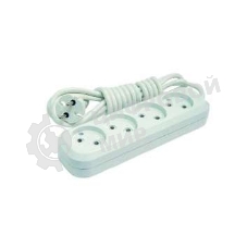 Удлинитель Makel 4х3 м без заземл. 10А IP20