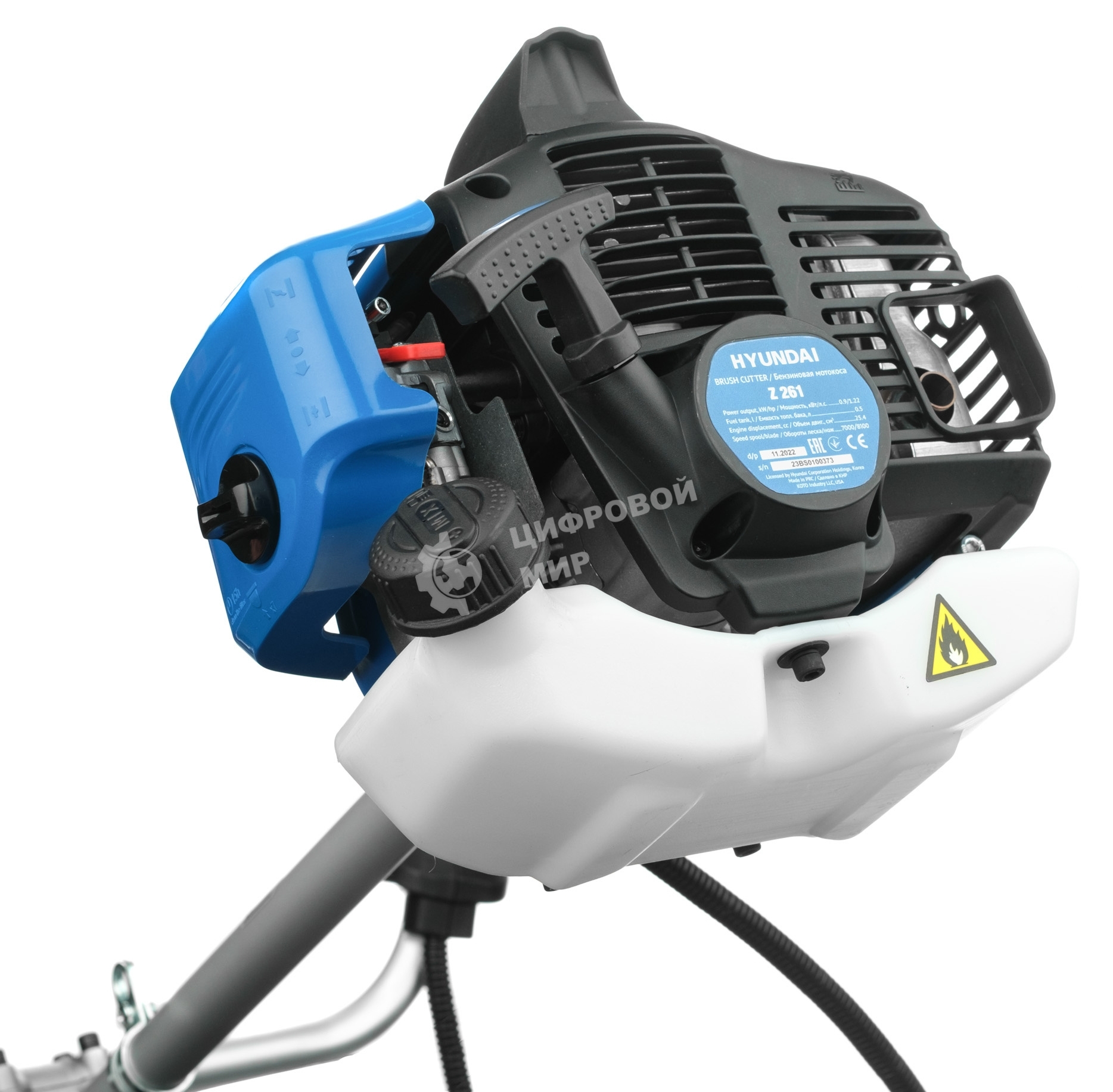 Триммер бензиновый Hyundai Z 261 900Вт 1.22л.с. неразбор.штан. реж.эл.:леска/нож