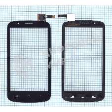 Сенсорное стекло (тачскрин) для DNS S4504, черное