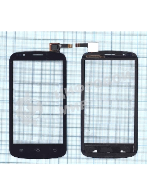 Сенсорное стекло (тачскрин) для DNS S4504, черное