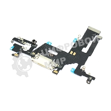 Шлейф разъема питания для iPhone 11 белый