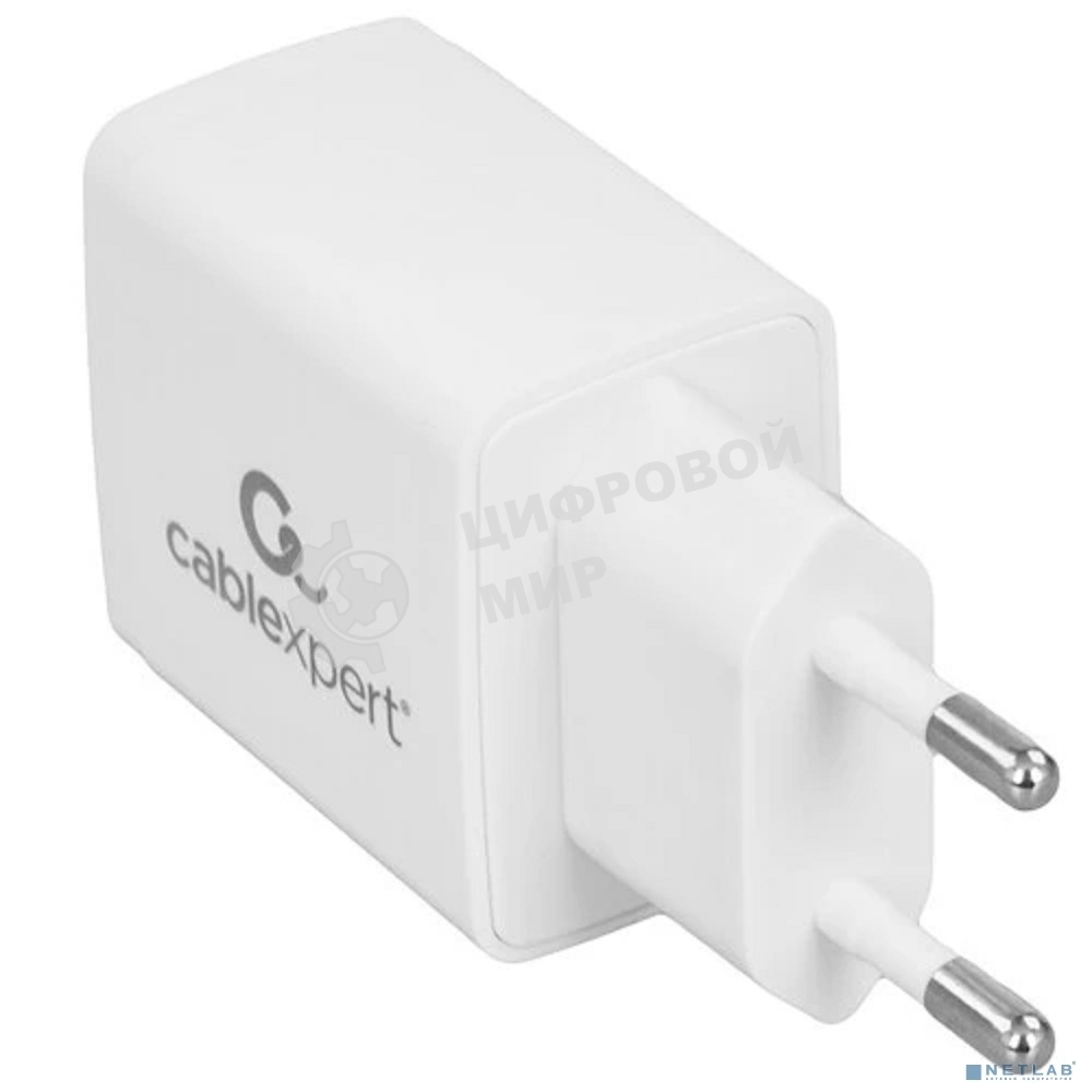 Сетевое зарядное устройство Cablexpert MP3A-PC-56, 5Вт, 1А, 1хUSB, белый, пакет