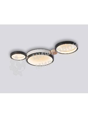 Светильник Ambrella light FL4814/3 BK/WH черный/белый 3000K-6400K 45W 620*290*55 (ПДУ ИК)