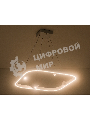 Подвесной светодиодный светильник Ambrella light FL5802/1+4 WH белый 50W 3000K/4200K/6400K 600*600*1200 (без ПДУ)