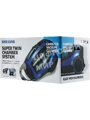 Пылесос Samsung VCC8837V3P/XEV фиолетовый, 430/2200 Вт, уборка сухая, пылесборник контейнер, 2 л
