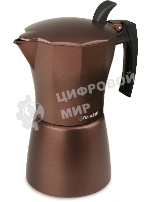 Кофеварка гейзерная Rondell Kortado RDA-399, 0.45л, алюминий, коричневый