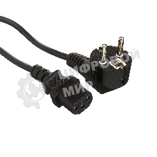 Кабель питания ExeGate Power PC-10P (Евровилка угловая Schuko->С13) VDE-250V-3*0.75-CU, 10A, 10м