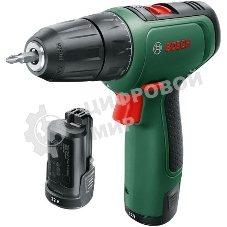 Дрель-шуруповерт Bosch EasyDrill 1200, 12 В, 1.5 Ач, 30 Нм, щеточный