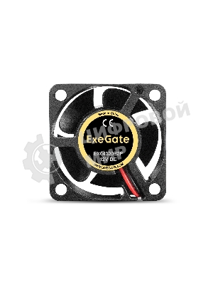 Вентилятор для корпуса ExeGate EX04020B2P черный, 40 мм, 7000 об/мин, 30 дБ, 2 pin