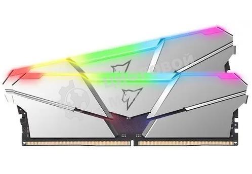 Оперативная память NETAC Shadow, DDR5, 32GB (2x16 GB), 5600 MHz, CL40, DIMM, ECC, радиатор, RGB, серебристый