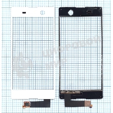 Сенсорное стекло (тачскрин) для Sony Xperia M5 белое