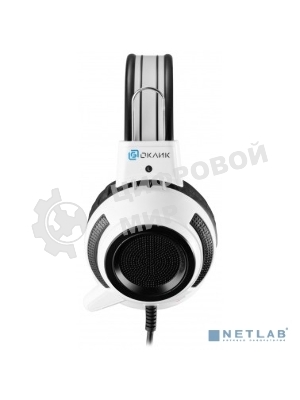 Проводные наушники Oklick HS-G300 белый/черный, полноразмерные, Jack 3.5 мм