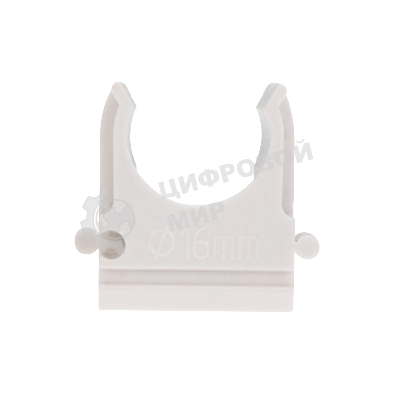 Крепеж-клипса Rexant для труб ø16мм, белая (100 шт/уп)
