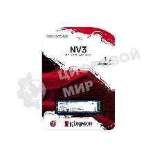 Накопитель SSD Kingston NV3, 1Tb, M.2 2280, NVMe, PCIe 4.0, R/W 6000/4000