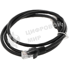 Патч-корд Premier PP12-1M/BK 1000Гбит/с UTP 4 пары cat.5E CCA molded 1м черный RJ-45 (m)-RJ-45 (m)