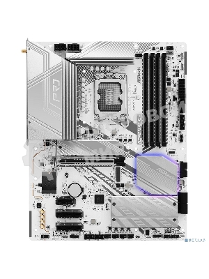 Материнская плата ASRock Z890 Pro RS WiFi белый, LGA 1851, Intel Z890, 4xDDR5, 4xSATA, 4xM.2, 1xPCIe 5.0 x16, 2xPCIe 4.0 x16, 1xPCIe x1, 2xUSB-C Thunderbolt 4, 4xUSB-A 3.2 Gen 1, 1xUSB-A 3.2 Gen 2, 1xHDMI, 1xDP, 1x2.5Gb LAN, 5x3.5 мм, 7.1, ATX