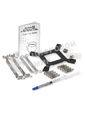 Комплект жидкостного охлаждения ExeGate BlackWater-120V3.PWM.RGb (RGb подсветка, LGA2066/2011/1366/1150/1151/1155/1156/1200/1700/1851/AM4/AM5/FM1/FM2/FM2+/AM2/AM2+/AM3/AM3+, TDP 150W, Fan 120мм 4pin PWM 600-1800RPM Hydro bearing, помпа 3pin 2700RPM, макс. шум 37db, с термопастой, на винтах, черный, Color Box)