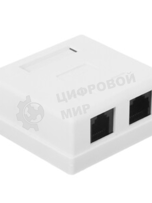 Розетка компьютерная NA-TA/1 RJ45+RJ11 кат.5e UTP внешняя 2 порта, 110&Krone