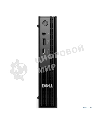 Неттоп Dell Pro Micro i5 14500T (1.7) 8Gb SSD512Gb UHDG Windows 11 Pro GbitEth WiFi BT мышь клавиатура черный (DPM-5811)