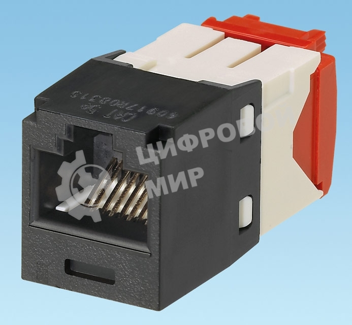 Модуль информационный Panduit CJ5E88TGBL Mini-Com RJ45 кат.5e черный