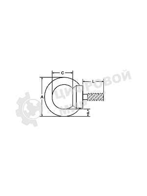 Рым-болт DIN Rexant 580 М6