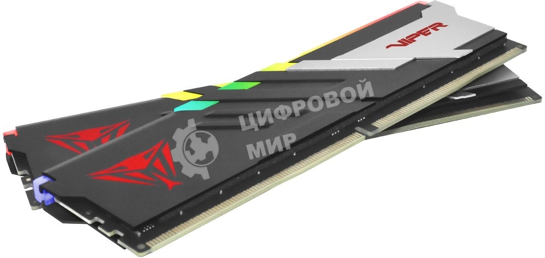 Оперативная память Patriot Viper Venom, DDR5, 64GB (2x32GB), 5200MHz, CL40, DIMM, с радиаторами, RGB, черный