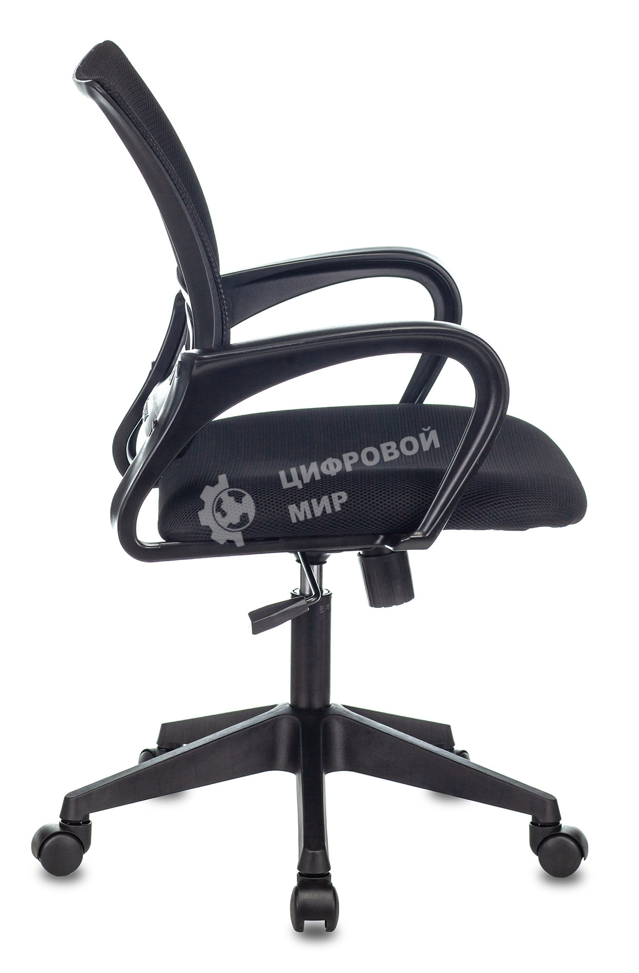 Кресло компьютерное Бюрократ CH-695N/BLACK спинка сетка черный TW-01, сиденье черный TW-11, механизм качания