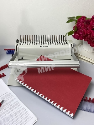 Переплетчик Heleos БП-16 A4/перф.16л.сшив/макс.500л./пластик.пруж. (6-51мм)